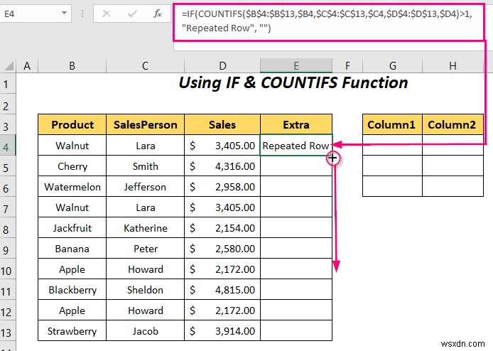 วิธีย้ายแถวที่ซ้ำกันเป็นคอลัมน์ใน Excel (4 วิธี)