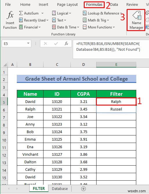 วิธีสร้างฐานข้อมูลที่ค้นหาได้ใน Excel (2 เคล็ดลับง่ายๆ)