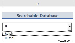 วิธีสร้างฐานข้อมูลที่ค้นหาได้ใน Excel (2 เคล็ดลับง่ายๆ)