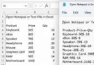 วิธีการเปิด Notepad หรือไฟล์ข้อความใน Excel ด้วยคอลัมน์ (วิธีง่ายๆ 3 วิธี)