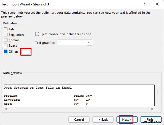 วิธีการเปิด Notepad หรือไฟล์ข้อความใน Excel ด้วยคอลัมน์ (วิธีง่ายๆ 3 วิธี)