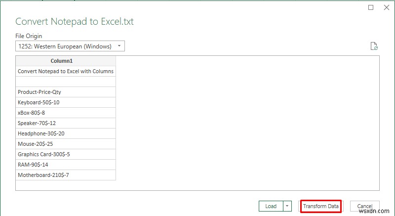 วิธีการเปิด Notepad หรือไฟล์ข้อความใน Excel ด้วยคอลัมน์ (วิธีง่ายๆ 3 วิธี)