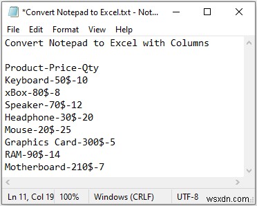 วิธีการเปิด Notepad หรือไฟล์ข้อความใน Excel ด้วยคอลัมน์ (วิธีง่ายๆ 3 วิธี)