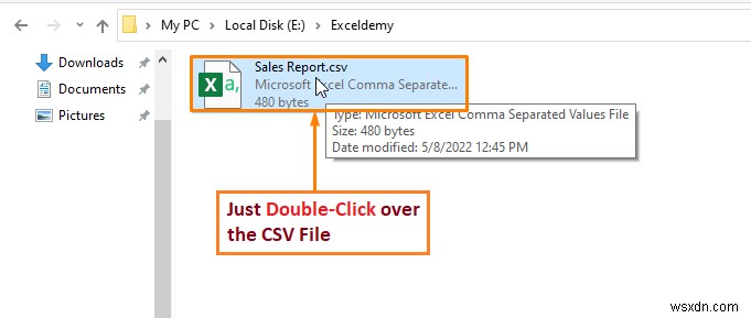 วิธีการอ่านไฟล์ CSV ใน Excel (4 วิธีที่เร็วที่สุด)