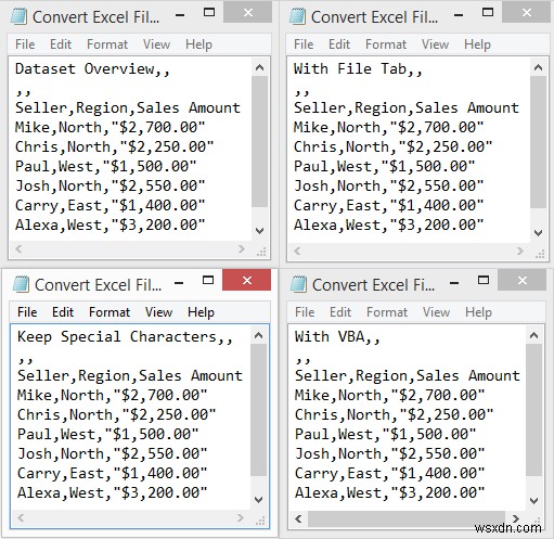 วิธีการแปลงไฟล์ Excel เป็นไฟล์ข้อความด้วยเครื่องหมายจุลภาค (3 วิธี)