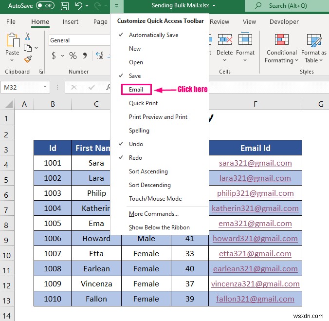 วิธีการส่งอีเมลจำนวนมากจาก Outlook โดยใช้ Excel (3 วิธี)