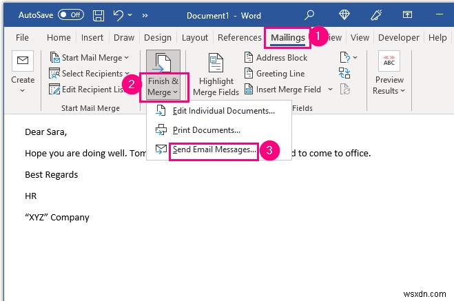 วิธีการส่งอีเมลจำนวนมากจาก Outlook โดยใช้ Excel (3 วิธี)