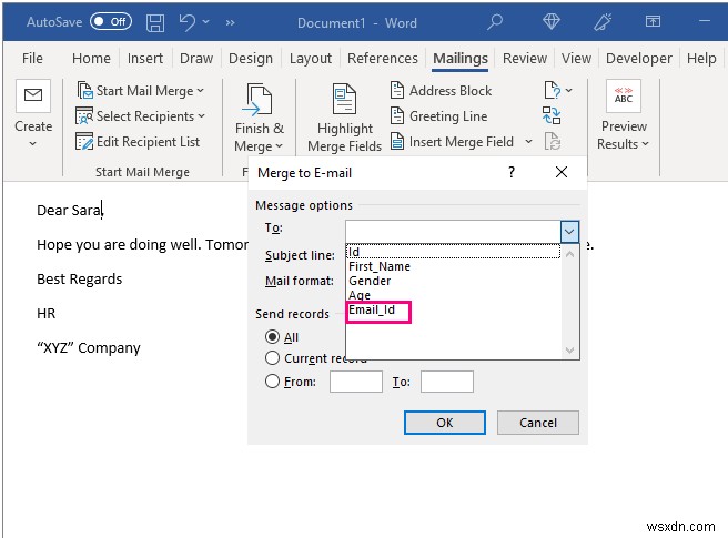 วิธีการส่งอีเมลจำนวนมากจาก Outlook โดยใช้ Excel (3 วิธี)