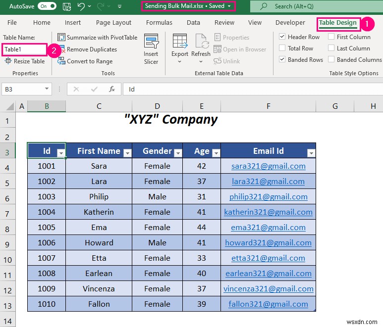 วิธีการส่งอีเมลจำนวนมากจาก Outlook โดยใช้ Excel (3 วิธี)