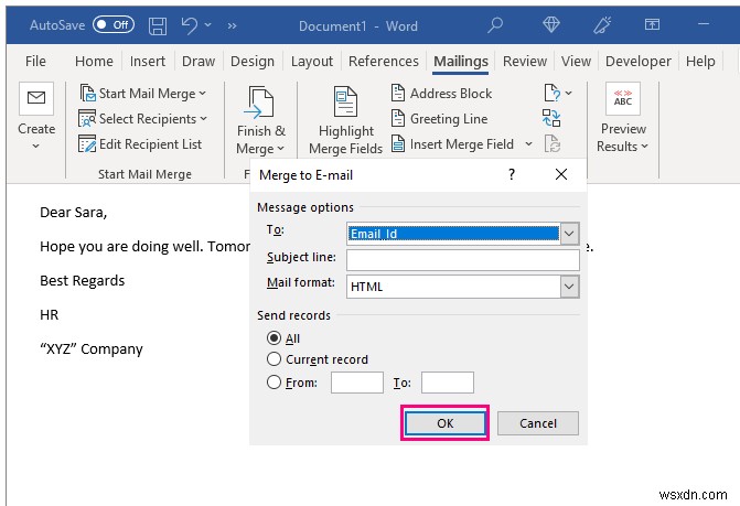 วิธีการส่งอีเมลจำนวนมากจาก Outlook โดยใช้ Excel (3 วิธี)