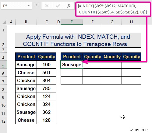 วิธีการเปลี่ยนแถวเป็นคอลัมน์ตามเกณฑ์ใน Excel (2 วิธี)