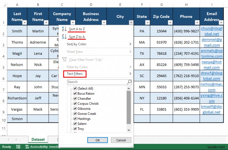 วิธีการรักษาฐานข้อมูลลูกค้าใน Excel