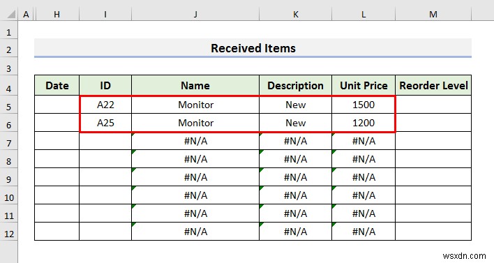 วิธีสร้างฐานข้อมูลสินค้าคงคลังใน Excel (วิธีง่ายๆ 3 วิธี)