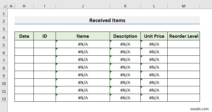 วิธีสร้างฐานข้อมูลสินค้าคงคลังใน Excel (วิธีง่ายๆ 3 วิธี)