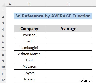 วิธีสร้างข้อมูลอ้างอิง 3 มิติใน Excel ด้วยชื่อ (7 วิธีง่ายๆ)