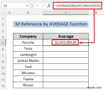 วิธีสร้างข้อมูลอ้างอิง 3 มิติใน Excel ด้วยชื่อ (7 วิธีง่ายๆ)