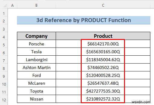 วิธีสร้างข้อมูลอ้างอิง 3 มิติใน Excel ด้วยชื่อ (7 วิธีง่ายๆ)