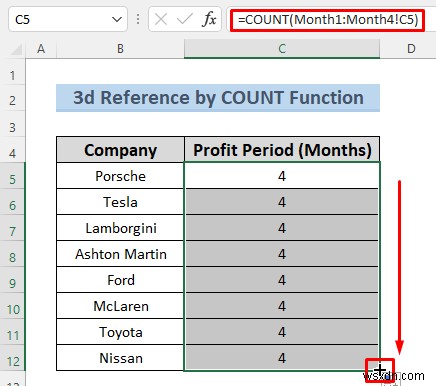 วิธีสร้างข้อมูลอ้างอิง 3 มิติใน Excel ด้วยชื่อ (7 วิธีง่ายๆ)