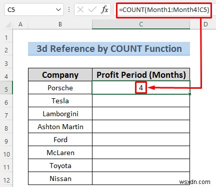 วิธีสร้างข้อมูลอ้างอิง 3 มิติใน Excel ด้วยชื่อ (7 วิธีง่ายๆ)