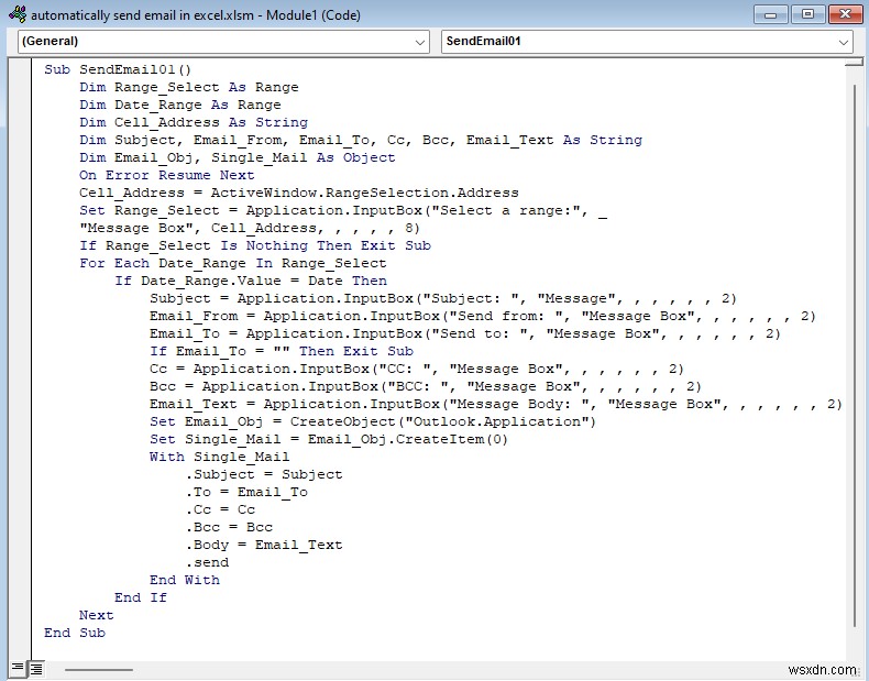 วิธีการส่งอีเมลโดยอัตโนมัติจาก Excel ตามวันที่