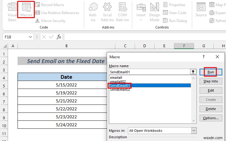 วิธีการส่งอีเมลโดยอัตโนมัติจาก Excel ตามวันที่