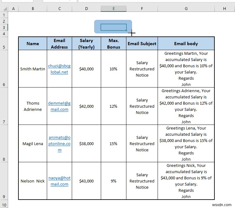 วิธีการส่งอีเมลอัตโนมัติจาก Excel ไปยัง Outlook (4 วิธี)