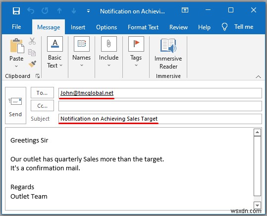 วิธีการส่งอีเมลอัตโนมัติจาก Excel ไปยัง Outlook (4 วิธี)
