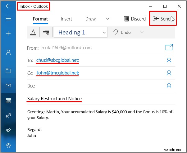 วิธีการส่งอีเมลอัตโนมัติจาก Excel ไปยัง Outlook (4 วิธี)