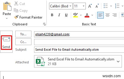 วิธีการส่งไฟล์ Excel ไปยังอีเมลโดยอัตโนมัติ (วิธีที่เหมาะสม 3 วิธี)