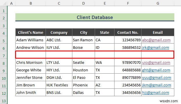 วิธีการสร้างฐานข้อมูลลูกค้าใน Excel (ด้วยขั้นตอนง่ายๆ)