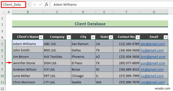 วิธีการสร้างฐานข้อมูลลูกค้าใน Excel (ด้วยขั้นตอนง่ายๆ)