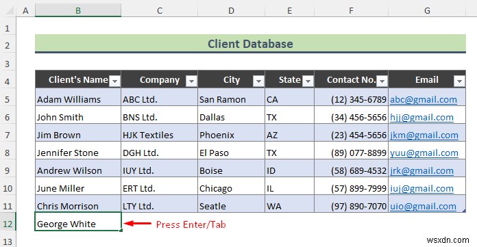 วิธีการสร้างฐานข้อมูลลูกค้าใน Excel (ด้วยขั้นตอนง่ายๆ)