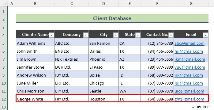 วิธีการสร้างฐานข้อมูลลูกค้าใน Excel (ด้วยขั้นตอนง่ายๆ)