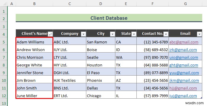 วิธีการสร้างฐานข้อมูลลูกค้าใน Excel (ด้วยขั้นตอนง่ายๆ)