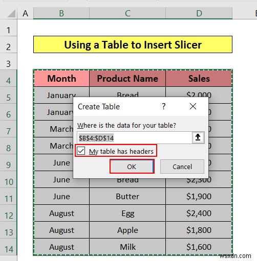 วิธีการแทรกตัวแบ่งส่วนข้อมูลใน Excel (วิธีง่ายๆ 3 วิธี)