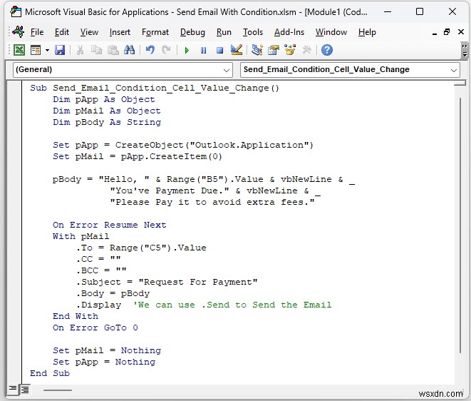 วิธีการส่งอีเมลหากตรงตามเงื่อนไขใน Excel (วิธีง่ายๆ 3 วิธี)