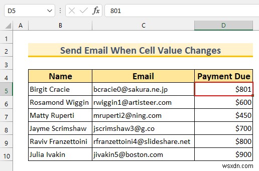 วิธีการส่งอีเมลหากตรงตามเงื่อนไขใน Excel (วิธีง่ายๆ 3 วิธี)