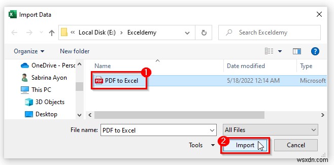 วิธีการคัดลอกจาก PDF ไปยังตาราง Excel (2 วิธีที่เหมาะสม)