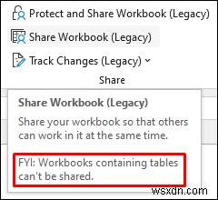 วิธีเปิดใช้งานการแชร์เวิร์กบุ๊กใน Excel