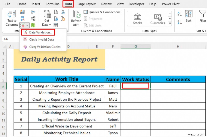 วิธีสร้างรายงานกิจกรรมประจำวันใน Excel (5 ตัวอย่างง่ายๆ)