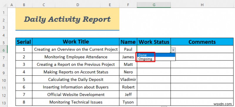 วิธีสร้างรายงานกิจกรรมประจำวันใน Excel (5 ตัวอย่างง่ายๆ)