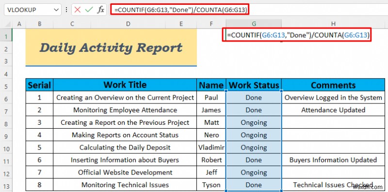 วิธีสร้างรายงานกิจกรรมประจำวันใน Excel (5 ตัวอย่างง่ายๆ)