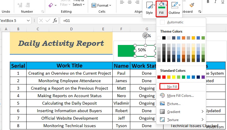 วิธีสร้างรายงานกิจกรรมประจำวันใน Excel (5 ตัวอย่างง่ายๆ)