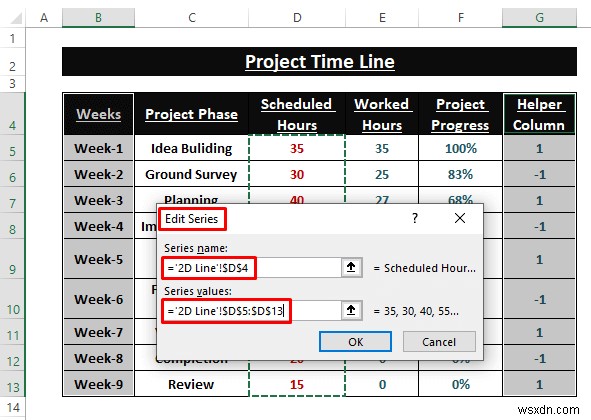 วิธีสร้างแผนภูมิเส้นเวลาใน Excel (5 วิธีง่ายๆ)