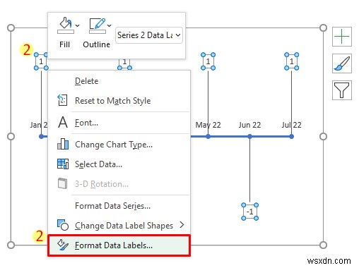 สร้างไทม์ไลน์ใน Excel ด้วยเหตุการณ์สำคัญ (ด้วยขั้นตอนง่ายๆ)