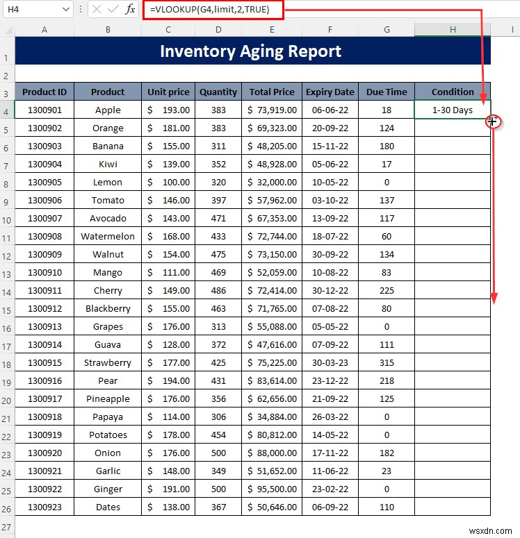 วิธีการสร้างรายงานอายุสินค้าคงคลังใน Excel (คำแนะนำทีละขั้นตอน)