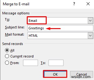 วิธีการส่งอีเมลหลายฉบับจากสเปรดชีต Excel (2 วิธีง่ายๆ)