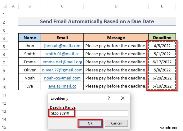 วิธีการส่งอีเมลโดยอัตโนมัติเมื่อตรงตามเงื่อนไขใน Excel
