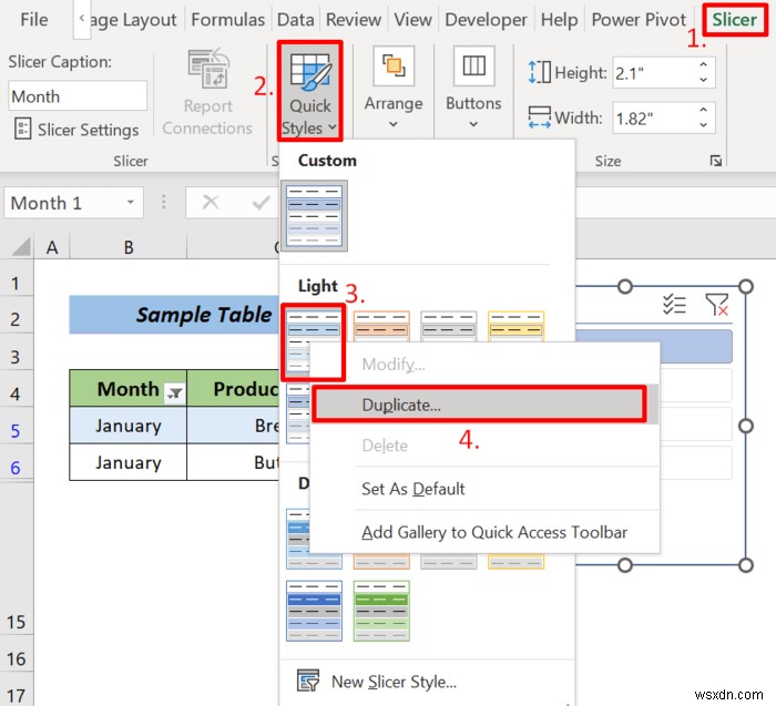 วิธีการปรับขนาดตัวแบ่งส่วนข้อมูลใน Excel (ด้วยขั้นตอนด่วน)