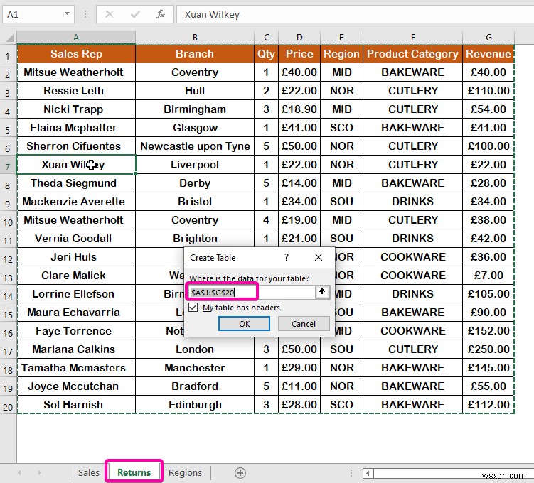 เชื่อมต่อตัวแบ่งส่วนข้อมูลกับตาราง Pivot หลายรายการจากแหล่งข้อมูลที่แตกต่างกัน